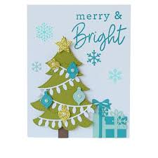 Diamond Press Christmas Tree Die Kit 9708582 Hsn Diy Holiday Cards Holiday Cards Handmade Christmas Card Design