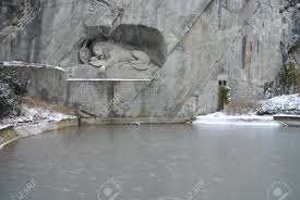 Maybe you would like to learn more about one of these? Lion Monument Lucerne In Winter Stock Photo Picture And Royalty Free Image Image 49152562