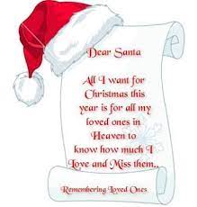 Dear Santa In Memory Christmas Christmas Quotes Christmas Quote Christmas Hat Miss Mom Loved One In Heaven Grieving Quotes