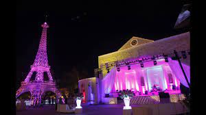 Top off the decoration with balloon assortments and paris paper lanterns that you can hang anywhere. Eiffel Tower Paris Wedding Theme Decor Youtube