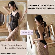 LINGERIE BIKINI SEKSI HOT BODYSUIT SEXY TRANSPARAN BAJU TIDUR WANITA - SLG3
