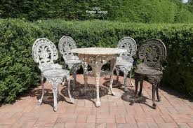 0 out of 5 stars, based on 0 reviews. Ornate Cast Iron Garden Table And Four Chairs