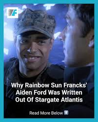 Rainbow Sun Francks' Aiden Ford once seemed like he could become the Riker  of Stargate Atlantis. Here's why the show's writers went in a different  direction.