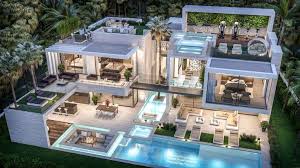 Architecture Construction Luxury Villa In Dubai Architecture Construction Dubai Luxury Villa Architektur Haus Luxus Villa Architektur