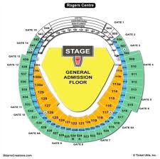 Rogers Stadium Seating Rogers Centre Concert Seating Chart