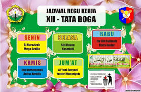 Desain jadwal pelajaran jadwal piket kelas dan struktur organisasi pagi pembaca yang berbahagia. Download Contoh Jadwal Piket Kelas Cdr Karyaku