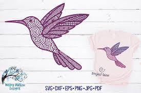 Download Hummingbird Mandala Zentangle Svg Cut File 532061 Cut Files Design Bundles