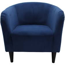 Mainstays Microfiber Tub Accent Chair Navy Blue Walmart Com In 2020 Accent Chairs Mainstays Furniture Contemporary Accent Chair
