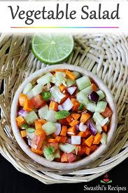 Vegetable Salad Recipe Indian Vegetable Salad Salad Recipes Recipe Vegetable Salad Recipes Indian Dinner Recipes Delicious Vegetarian Dinner