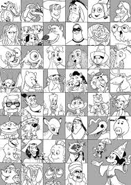 Disney Collage Disney Collage Disney Coloring Pages Hand Art Drawing