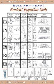 Roll And Draw Ancient Egypt Ancient Egyptian Gods Ancient Egypt Art Ancient Egypt For Kids
