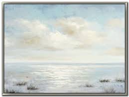 Maybe you would like to learn more about one of these? 36 X 48 Light Blue Ocean Meets Sky Framed Canvas Wall Art Wilford Lee Home Accents