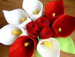Potong kain flanel seperti gambar. Contoh Kerajinan Tangan Bunga Dari Kain Flanel Merah Putih Kain Flanel Bunga Kain Tenun Bunga Kertas