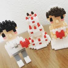 なにこれ真似したい ダイソーのプチブロックで オリジナルフィギュアを作るアイデアが素敵 marry マリー 結婚式 diy ダイソー プチ