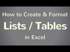 Excel Table Function Short Video Tutorial To Help You Learn How To Make A Table In Excel You Ll Also L Excel Tutorials Microsoft Excel Tutorial Excel Formula