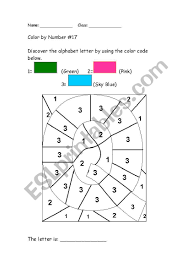 Who are your typical clients? Alphabet Color By Number Q Esl Worksheet By Shiroitora