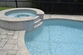 How To Use Pebbles And Penny Mosaics Patterns And Ledger Panels In Your Home Round Hot Tub Pool Tile Round Pool