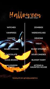 Halloween This Or That Instagram Story Template Instagram Story Questions Instagram Questions Instagram Story Template