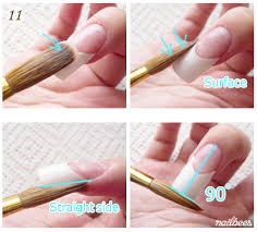 French Tip Nails Nailbees Buff off the rest of the smaller pieces with your nail buffer.
