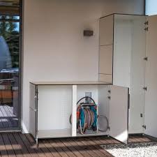 Wetterfester Gartenschrank Fur Terrasse Oder Balkon Balkonschrank Gartenschrank Schrank