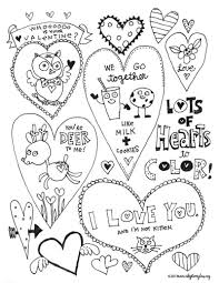 Help your kids celebrate by printing these free coloring pages, which they can give to siblings, classmates, family members, and other important people in their lives. The Cutest Valentines Coloring Pages Skip To My Lou