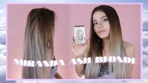 Miranda Ash Blonde Grey Review Tutorial Bahasa Indonesia Boya Boay Youtube