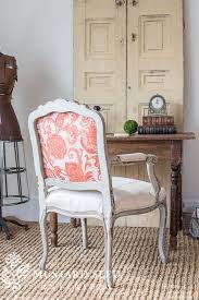 Reupholstering A French Chair Part 5 Upholstering The Chair Miss Mustard Seed French Chairs Upholstered Chairs Reupholster Chair