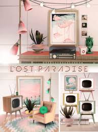 70s Bedroom Vintage 70s Clutter For The Sims 4 In 2020 Sims 4 Sims 4 Bedroom Sims 4 Cc Furniture