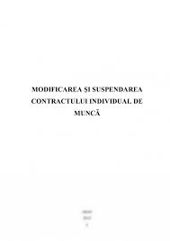 De muncă, vor fi soluționate în modul stabilit de codul muncii și alte acte legislative și normative. Licenta Modificarea Si Suspendarea Contractului Individual De Munca 479927 Graduo