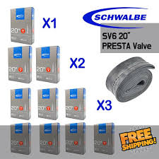 Just a wee bit fatter tire allows more comfort and control over rough roads or surfaces. Sporting Goods Schwalbe Sv6 Presta Fv 40mm 20 X 1 1 1 5 406 Tubes Dahon Bmx Bike 1 Pack Cycling
