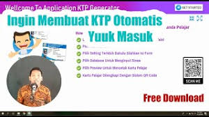 Jika tidak ada, maka tidak akan ada bukti pada keluarga tersebut walau pun sudah memiliki buku nikah. Aplikasi Ktp Generator Berbasis Excel Rasa Desktop Semua Jenjang Youtube