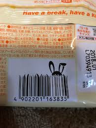 The sayings on the kit kat bars in a scene in office. My Kit Kat Bar Code Is A Bunny Hiding In Grass Mildlyinteresting