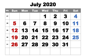 free monthly calendar july 2020 calendar pdf calendar printables printable calendar