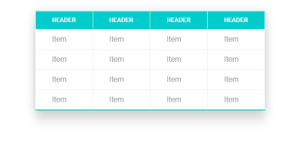 The pricing table adapts to different screen. Responsive Table Codepen