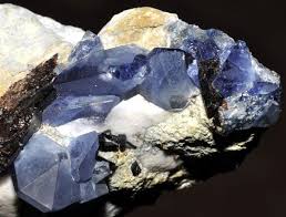 Benitoite Is A Very Rare Blue Crystal That Was Designated The Official State Gem Of California Usa By Governor Benitoite Minerals And Gemstones Rocks And Gems