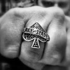 Black Ace Of Spades Ring Ace Of Spades Ace Of Spades Ring Of Honor Mens Jewelry