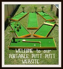 Home Portable Mini Golf Homemade Outdoor Games Outdoor Games For Kids Backyard Games