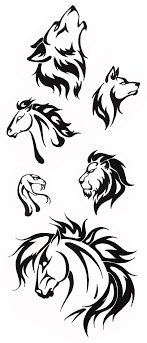Tattoos carry a long and colorful history as markers of a rite of passage, as a sign of status or punishment, and in some cultures as a mark of protection to ward off evil. Free Tribal Animals Vector Art Quoteko Com Tribal Animal Tattoos Tribal Drawings Tribal Animals