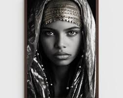 Unframed Physical Art Abigail Black Woman Wall Art African Woman Art Female  Portrait Print Illustration Black Girl Wall Art African Print