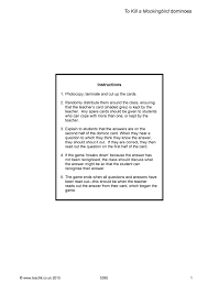 Please understand that our phone lines must be clear for urgent medical care needs. Ks4 Prose To Kill A Mockingbird By Harper Lee Teachit English