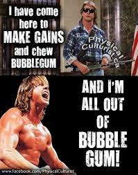 And i'm all out of bubblegum! real life. Roddy Piper Famous Quotes