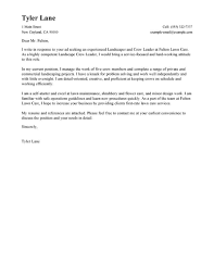 Best Landscaping Cover Letter Examples Livecareer