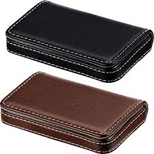 Leather business card holder pocket made by hand from black genuine leather and oak elements. Buy 2 Pieces Business Card Holder Business Card Wallet Pu Leather Business Card Case Pocket Business Name Card Holder With Magnetic Shut Credit Card Id Case Wallet Black And Coffee Online In Vietnam