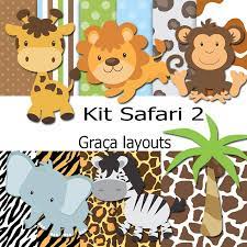 Kit Digital Chuva De Benao 3 Para Baixar Kit Festa Safari Kit De Scrapbook Caixa Para Albuns De Fotos