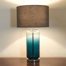 Teal Ombre Glass Table Lamp Table Lamp Lamp Bedside Table Lamps
