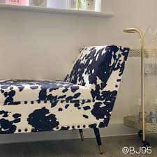Free usa shipping on shoe orders. Felicity Small Velvet Bench In Cow Print With Stud Detailing Furniture123