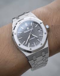 Audemars Piguet New Royal Oak 15450st Grey Ruthenium Dial Ladies Watch In 2020 Audemars Piguet Womens Watches Piguet