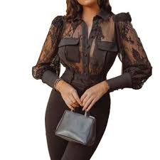 Par rapport aux informations que j'ai transmises. Sexy Transparent Dentelle Patchwork Chemise Noire Blouse Femmes Elegant A Manches Longues Maille Tops Noir Noir Noir Achat Vente Chemisier Blouse Soldes Sur Cdiscount Des Le 20 Janvier Cdiscount