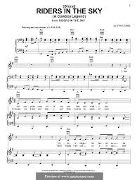 Ghost Riders In The Sky A Cowboy Legend By S Jones On Musicaneo Ghost Rider Rider Music Practice
