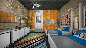 Big Brother House Bedroom Mockup Design By Jade Wright Setdesign Interiors Decor Studio Realitytv Bold Big Brother House Interior Design Home Bedroom